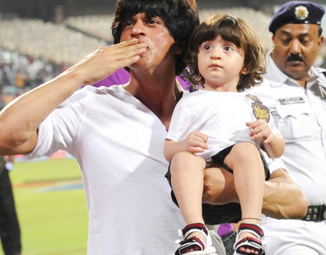 Shah Rukh Khan and AbRam Khan