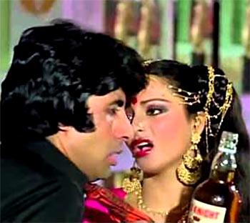 Amitabh Bachchan and Rekha in Suhaag