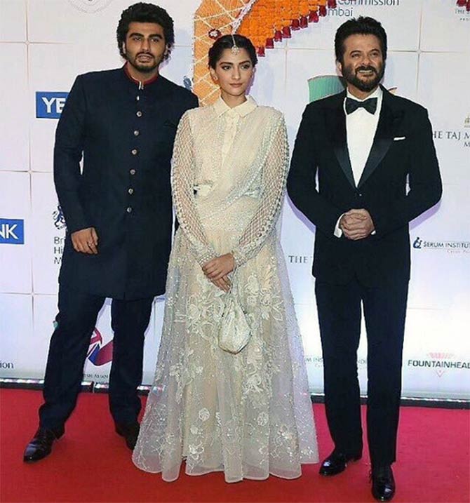 Arjun Kapoor, Sonam Kapoor, Anil Kapoor