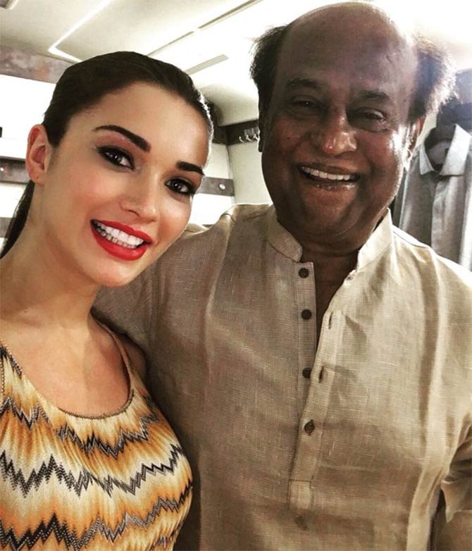 Amy Jackson, Rajinikanth