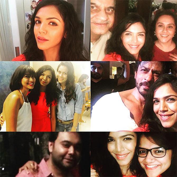 Shriya Pilgaonkar with the Fan team