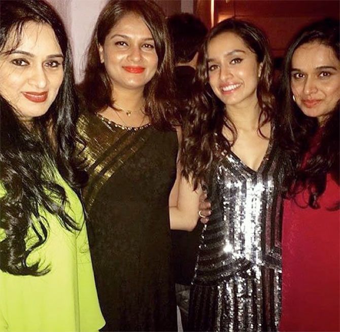 Padmini Kolhapure, Tejaswani Kolhapure, Shraddka Kapoor and Shivani Kolhapure KApoor