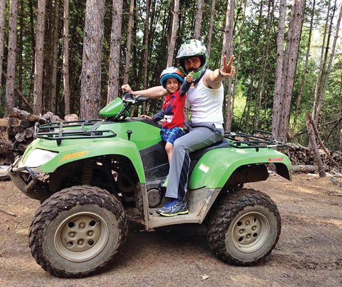 Offroad ride with Ayaan in Canada