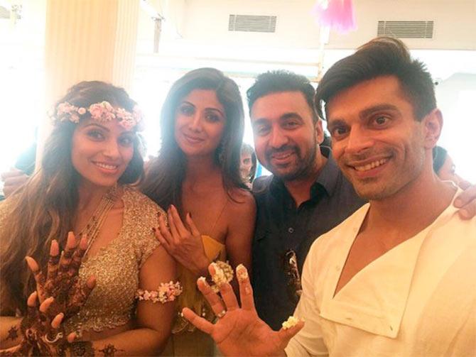 Bipasha, Shilpa Shetty, Karan Singh Grover