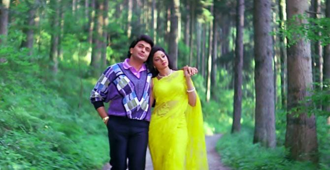 Rishi Kapoor and Sridevi