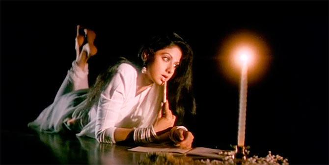 The starry-eyed romance of Sridevi's Chandni - Rediff.com Movies