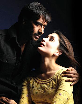 Ajay Devgn and Kareena Kapoor in Omkara