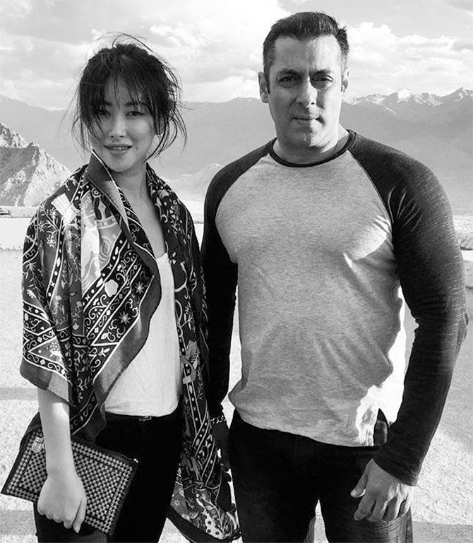 Zhu Zhu with Salman