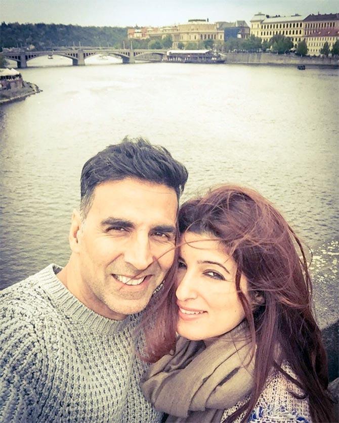 Akshay Kumar with Twinkle