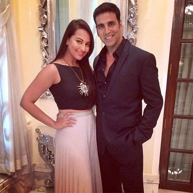 Sonakshi Sinha and Akshay Kumar