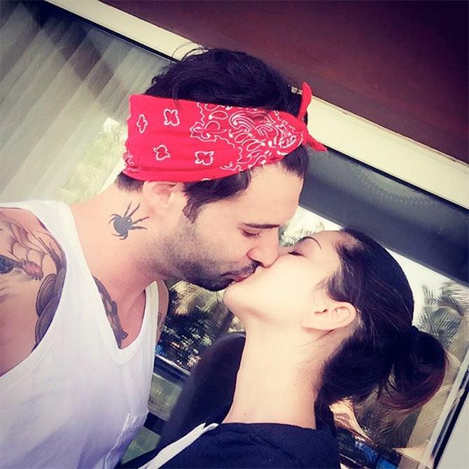 Sunny Leone and Daniel Weber