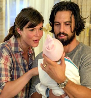 Mandy Moore and Milo Ventimiglia in This is Us