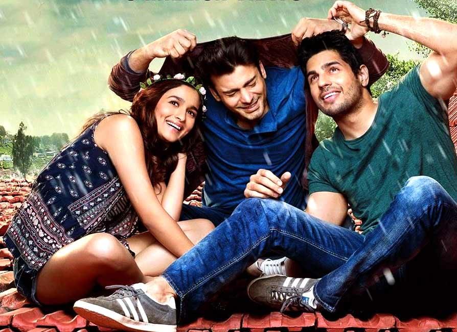 Alia Bhatt, Fawad Khan and Siddhart Malhotra in Kapoor & Sons