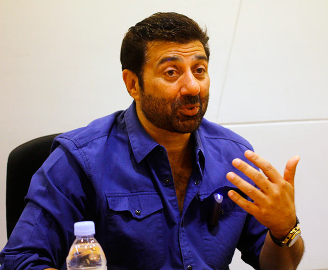 PIX: Sunny Deol visits Rediff! - Rediff.com movies