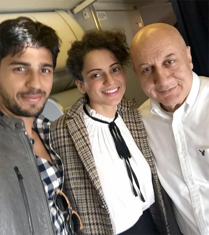 Sidharth Malhotra, Anupam Kher