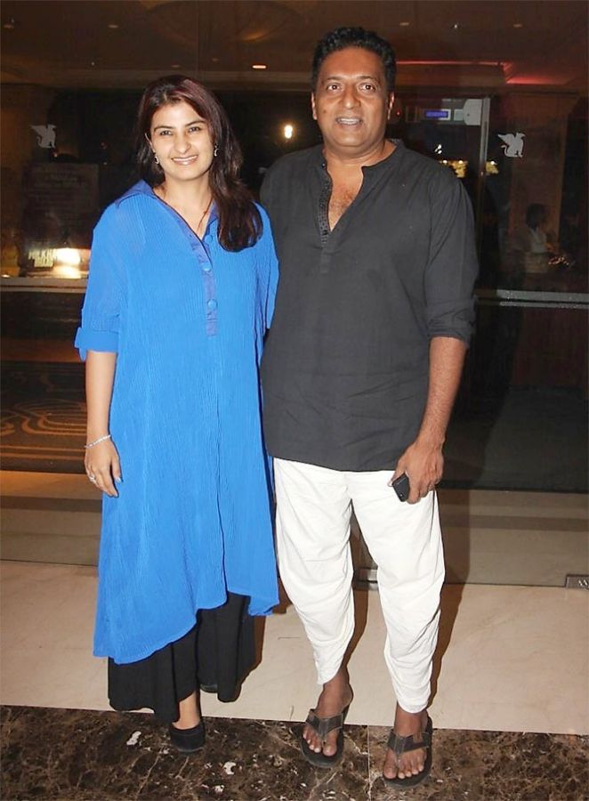 Prakash Raj with his wife
