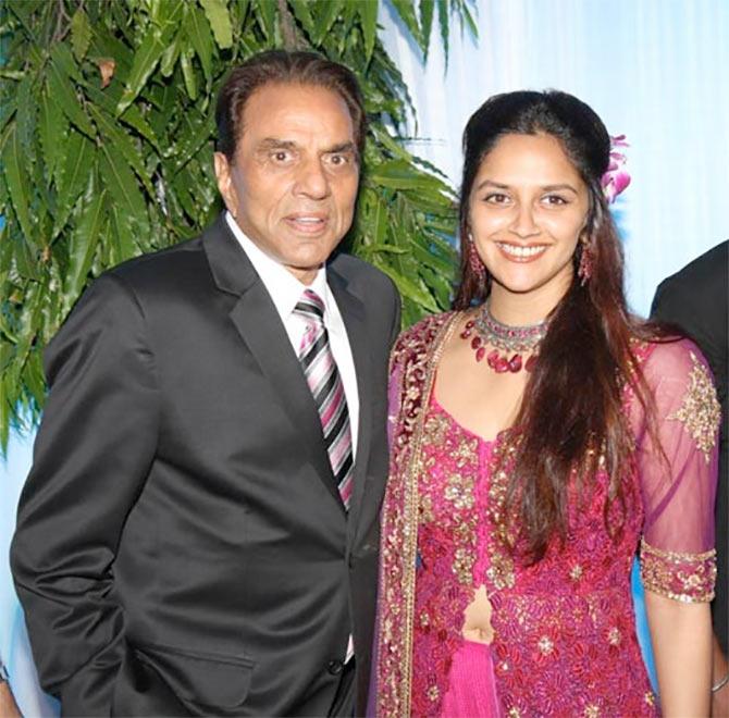 Dharmendra with Ahana