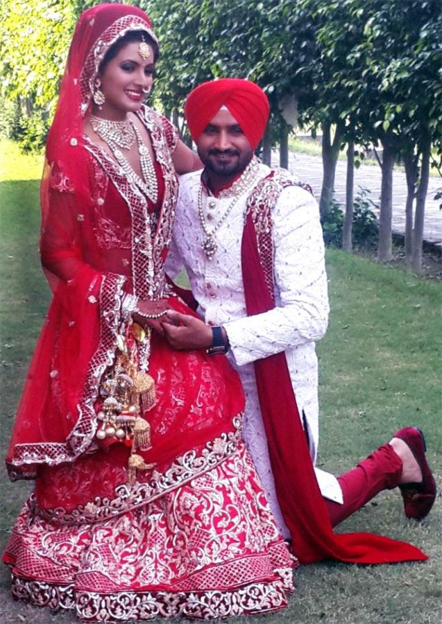 Harbhajan Singh and Geeta Basra