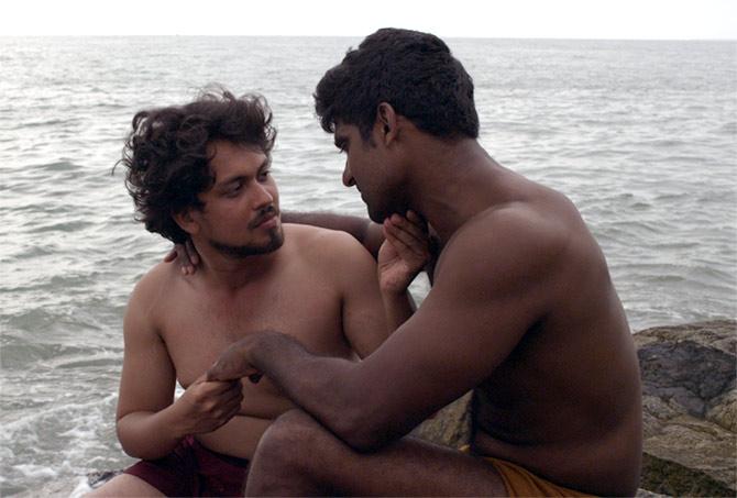 Jason Chacko and Rajesh Kannan in Ka Bodyscapes.