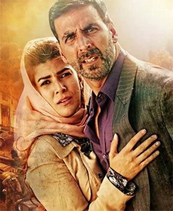 Nimrat Kaur and Akshay Kumar in Airlift