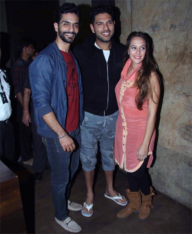 Yuvraj Singh, Hazel, Angad