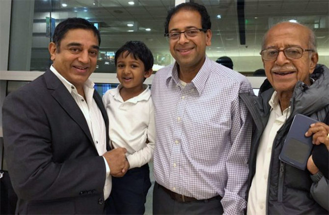 Kamal Haasan with family