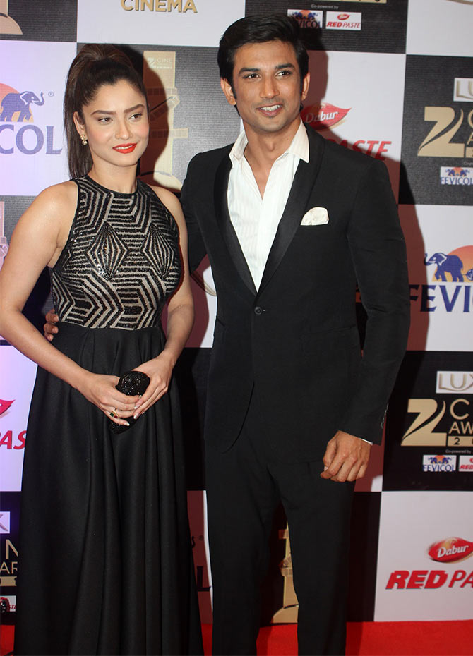 Sushant Singh Rajput with Ankita Lokhande