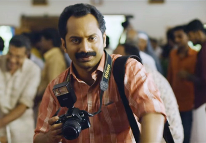 Fahadh Faasil in Maheshinte Prathikaram.