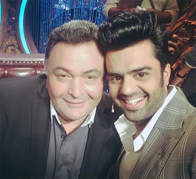 Manish Paul and Rishi Kapoor