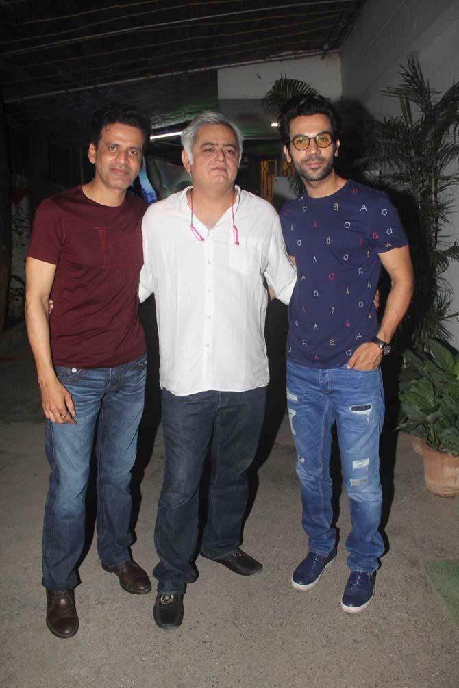 Manoj Bajpayee, Hansal Mehta, Rajkummar Rao