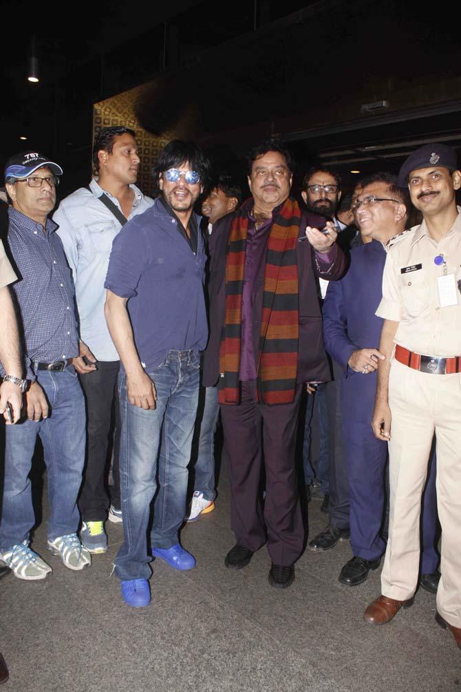 Shah Rukh Khan and Shatrughan Sinha