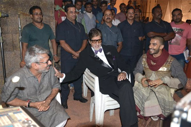 Sanjay Leela Bhansali, Amitabh Bachchan and Ranveer Singh