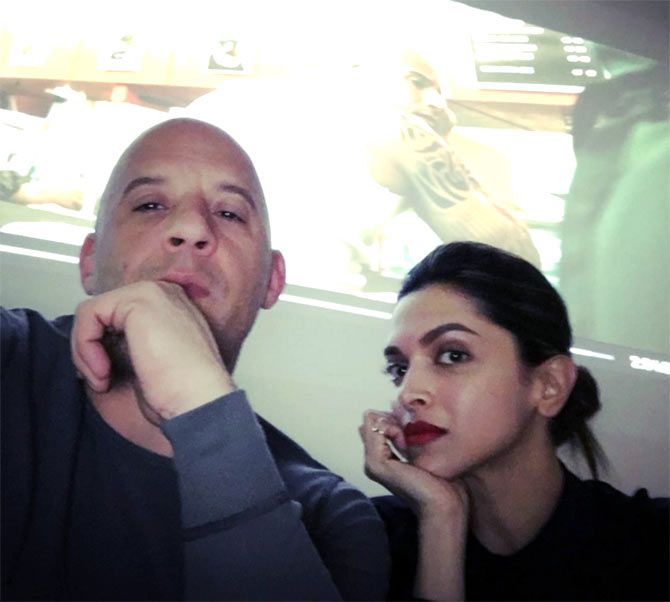 Vin Diesel and Deepika Padukone