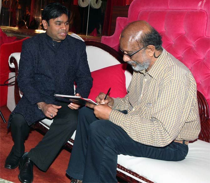 Arthur J Pais interviews A R Rahman. Photograph: Paresh Gandhi/Rediff.com