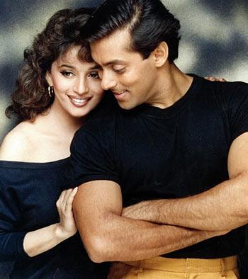 Madhuri Dixit and Salman Khan in Hum Aapke Hain Koun...!