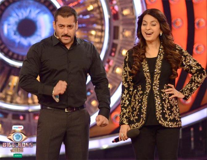 Salman Khan and Juhi Chawla