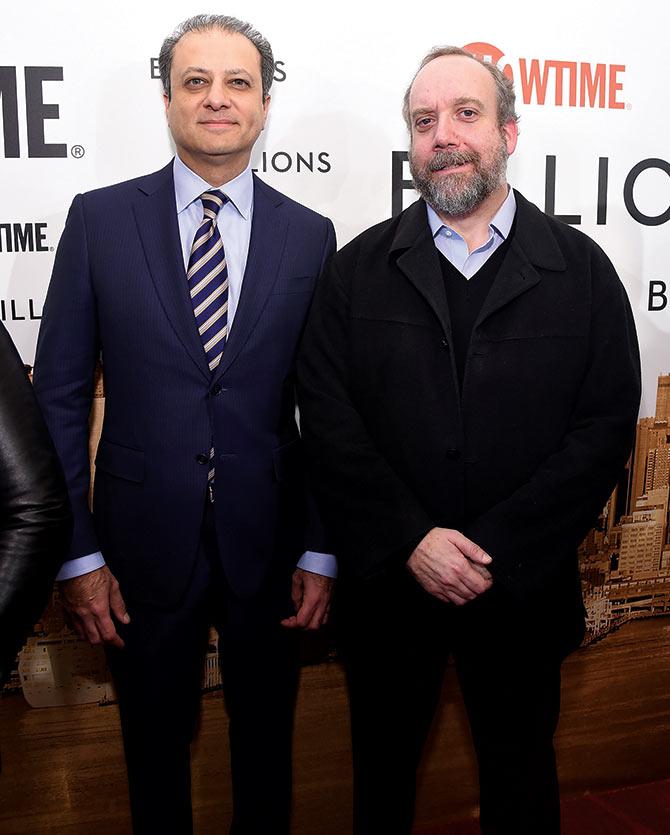 Preet Bharara and Paul Giamatti