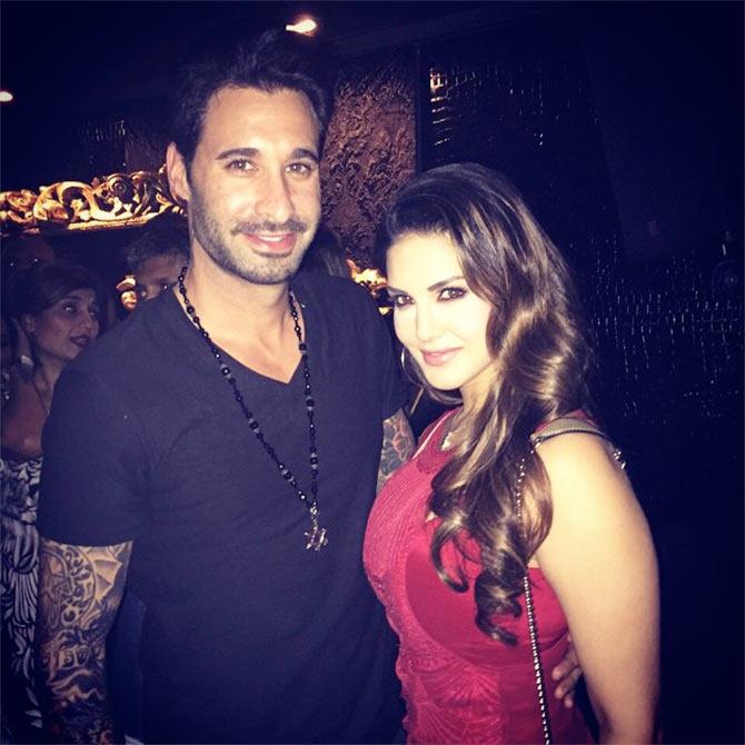 Daniel Weber and Sunny Leone