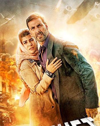 Akshay Kumar and Nimrat Kaur in Airlift