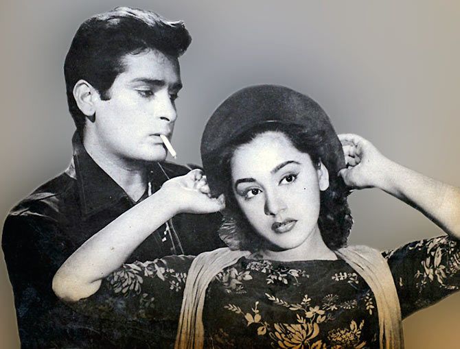 Shammi Kapoor and Amita in Tumsa Nahi Dekha