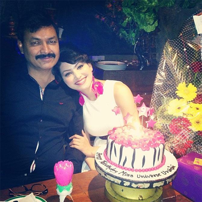 Urvashi Rautela with her dad