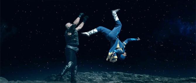 Nathan Jones and Tiger Shroff in Flying Jatt