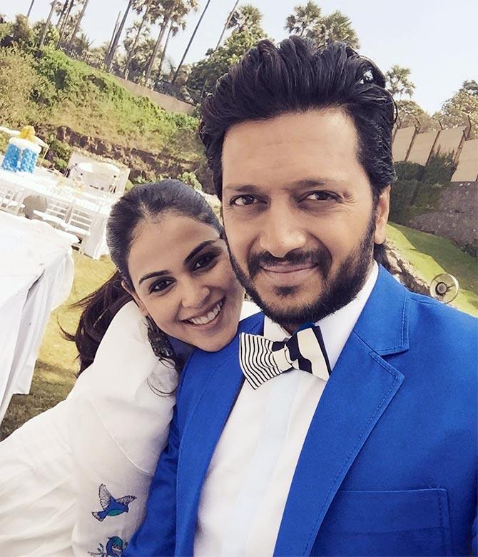 Genelia D'Souza Deshmukh and Riteish Deshmukh