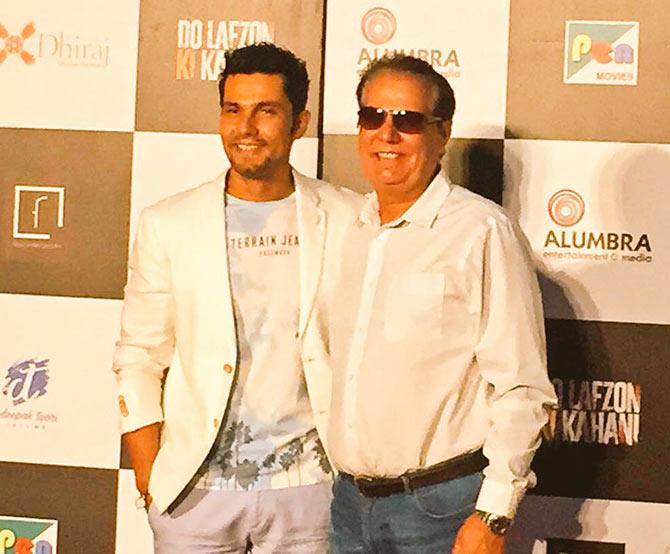 Randeep Hooda with his father