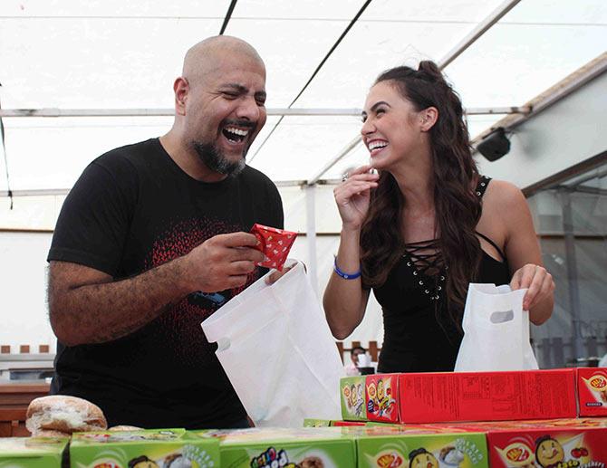 Vishal Dadlani and Lauren