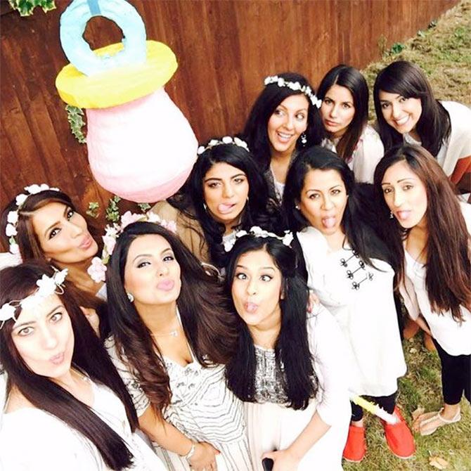 Geeta Basra with her girl gang