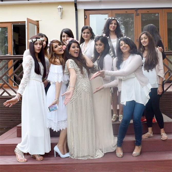 Geeta Basra with her girl gang