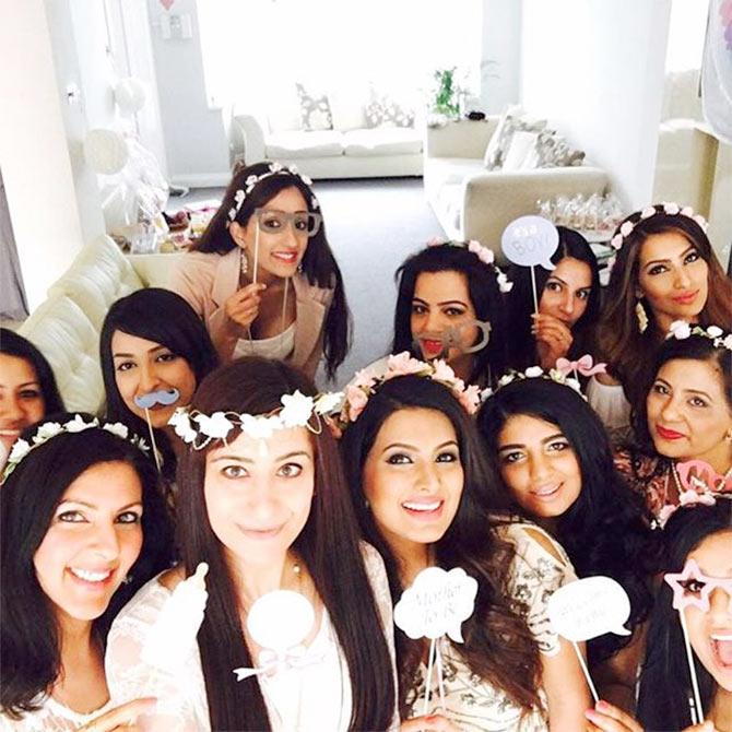 Geeta Basra with her girl gang