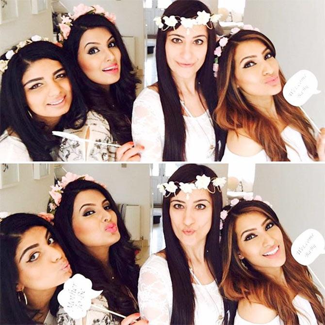 Geeta Basra with her girl gang