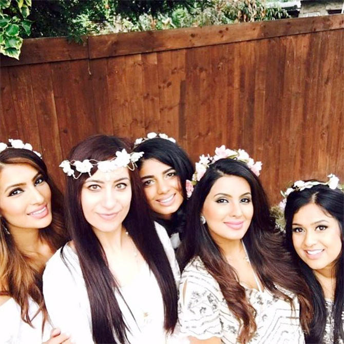 Geeta Basra with her girl gang